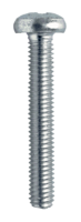 M2504APTZD7500C M2.5-0.45 X 4MM DIN 7500-C TYPE Z RECESS (1A) PAN HEAD TRILOBE THREAD FORMING SCREW STEEL ZINC